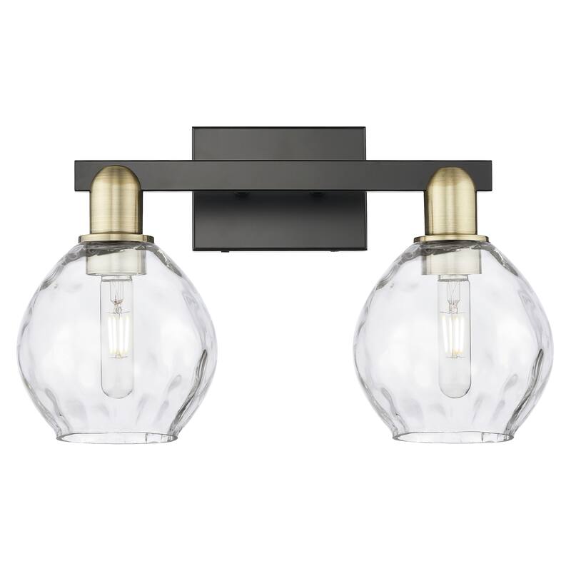 Innovations Lighting Endless Possibilities Arcadia - Waverly - 2 Light 17" Bath Vanity Light - Black Antique Brass