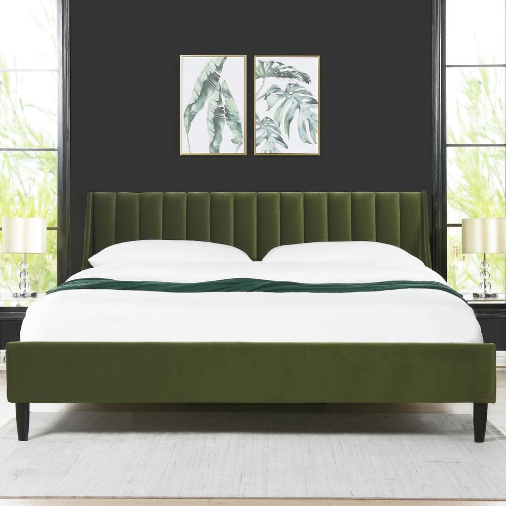 Aspen Vertical Tufted Upholstered Platform Bed