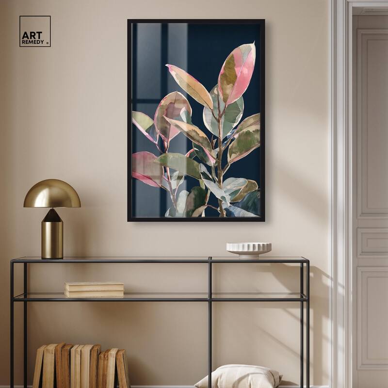 Fuchsia Frond II Shadowbox by Art Remedy