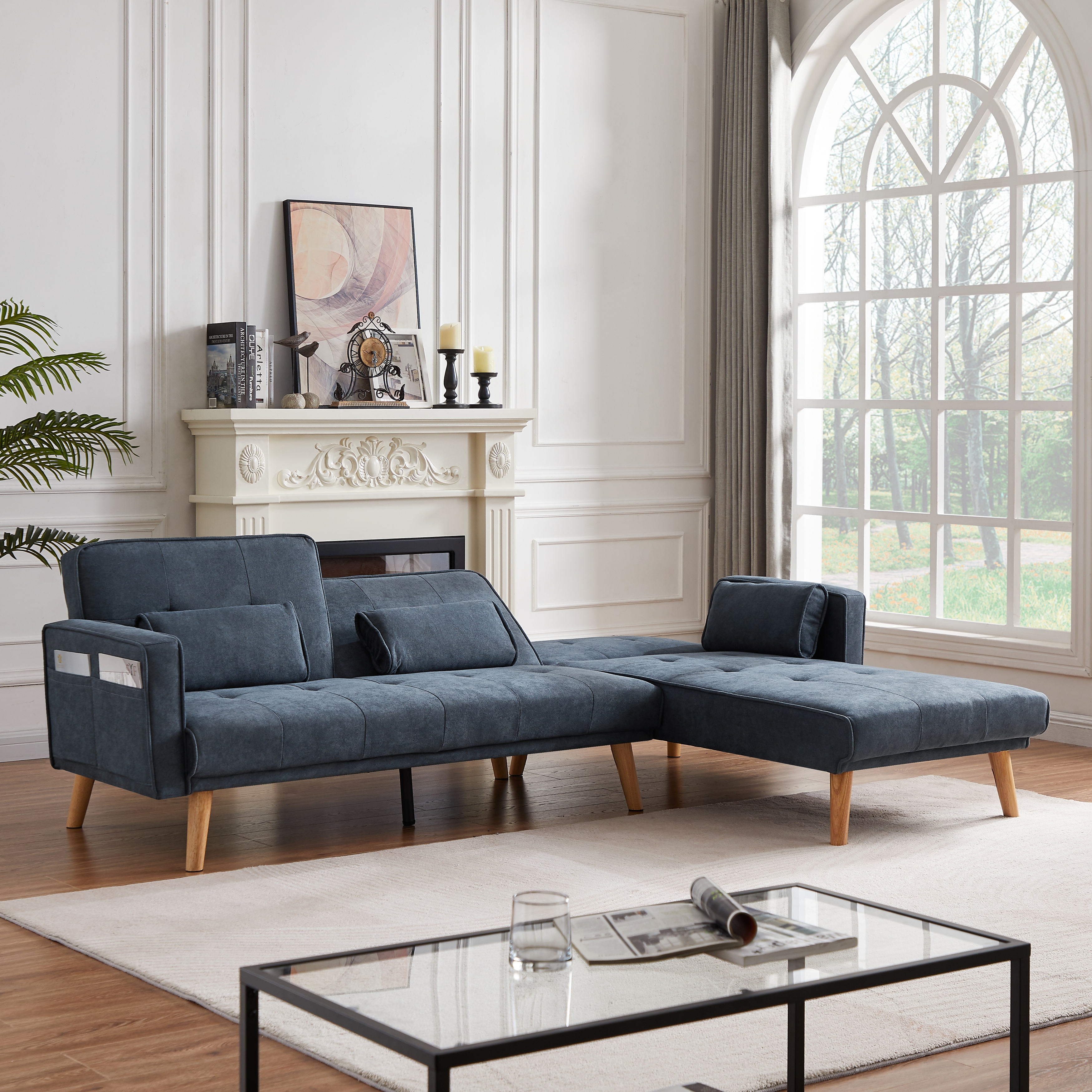 Convertible Sectional Sofa Couch 94