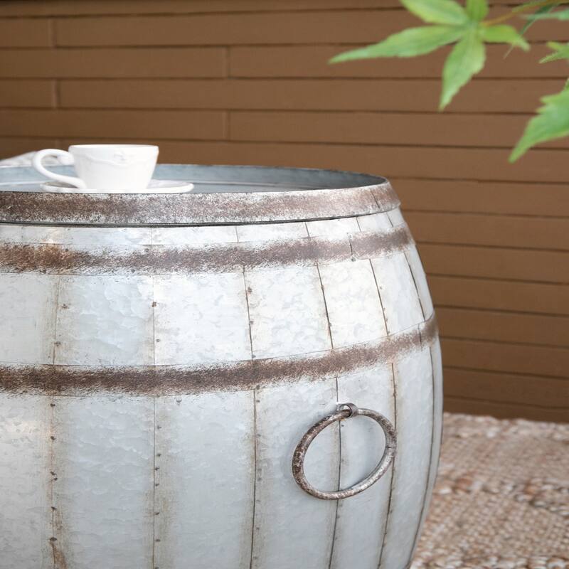 22.5x22.5x26" Drum Side Table