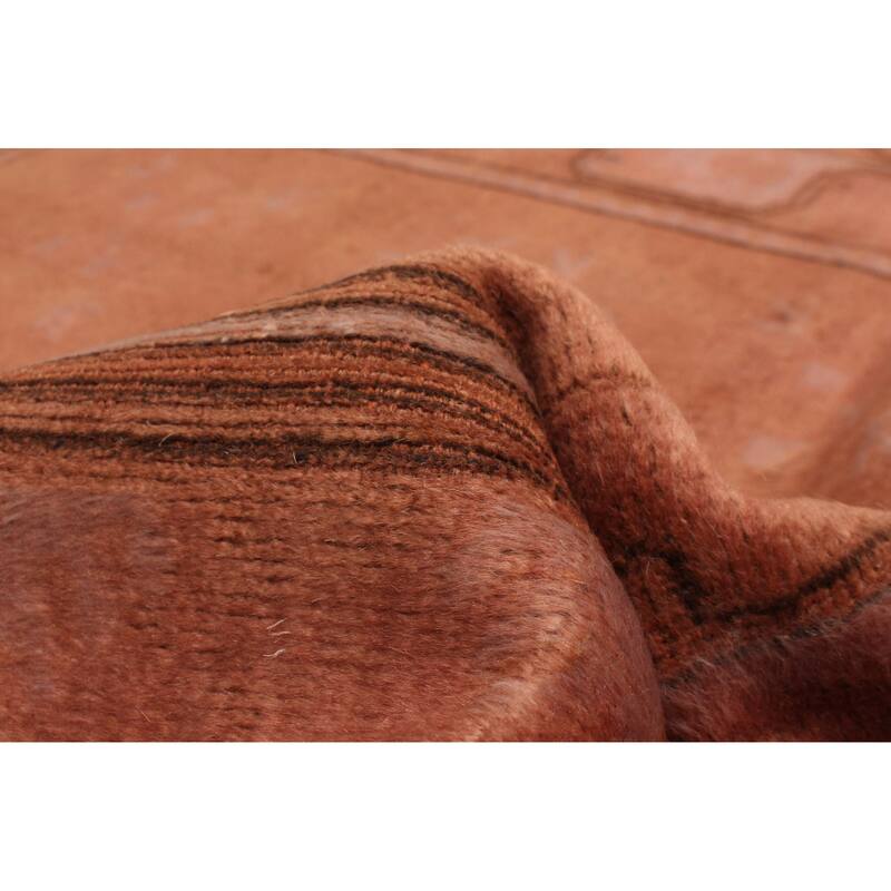 ECARPETGALLERY Hand-knotted Color Transition Copper Wool Rug - 4'1 x 6'7
