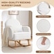 preview thumbnail 17 of 46, HOMYKA 27.95” Wide Rocking Chair with Ottomans for Nursery and Living Room