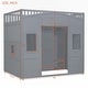 preview thumbnail 20 of 35, House Loft Bed With Ladder and Wardrobe