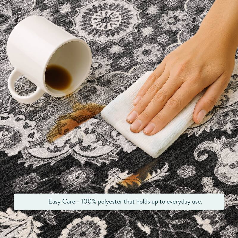 Machine Washable Indoor/ Outdoor Global Eckley Chantille Rug