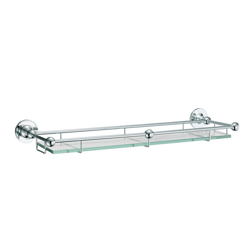 Carlton Glass Shelf - Polished Chrome