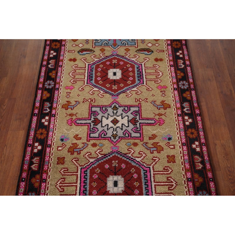 Khotan Oriental Accent Rug Hand-Knotted Wool Carpet - 2'11"x 4'11"