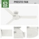 preview thumbnail 8 of 19, Hunter 52" and 44" Presto Ceiling Fan w/ Wall Control - Contemporary, Industrial, Scandinavian