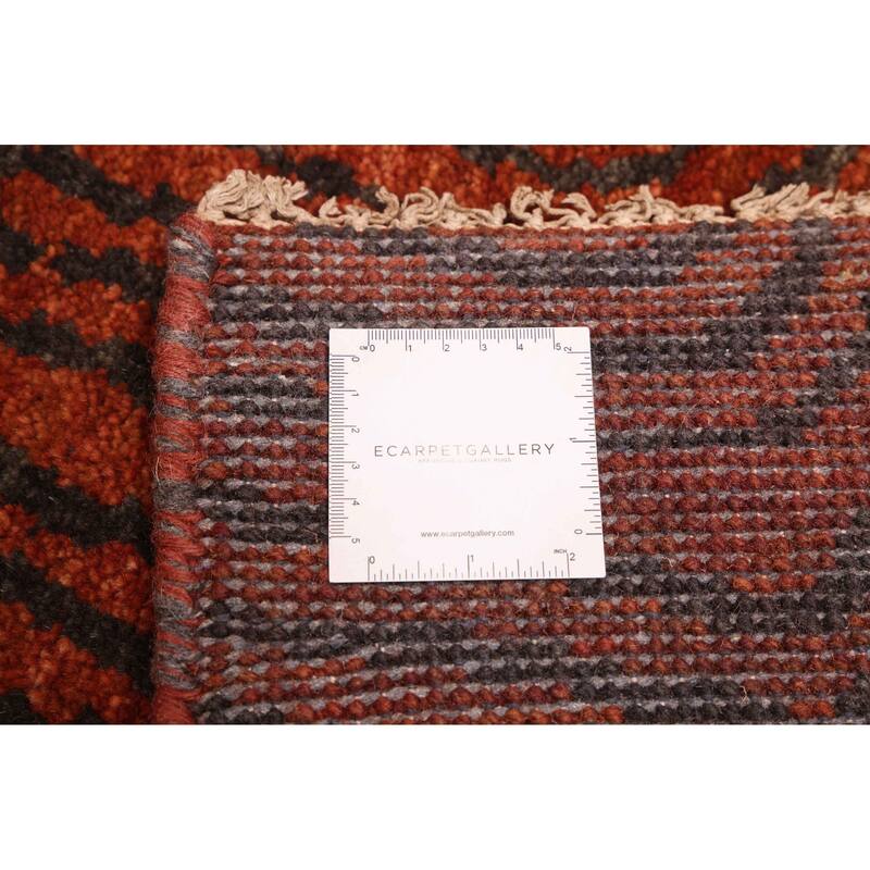 ECARPETGALLERY Hand-knotted Peshawar Ziegler Rust Wool Rug - 4'11 x 6'9