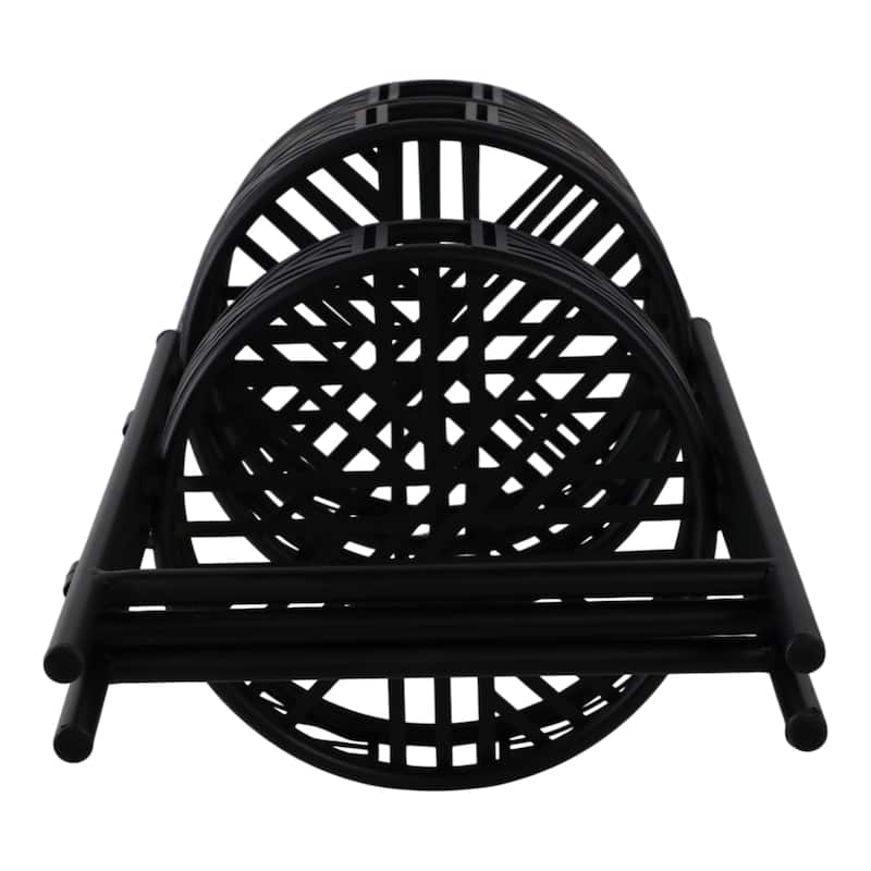 Iron Metal Lattice Design 3-Tier Plant Stand (Set of 3) - 22" Black - 10" x 10" x 22"