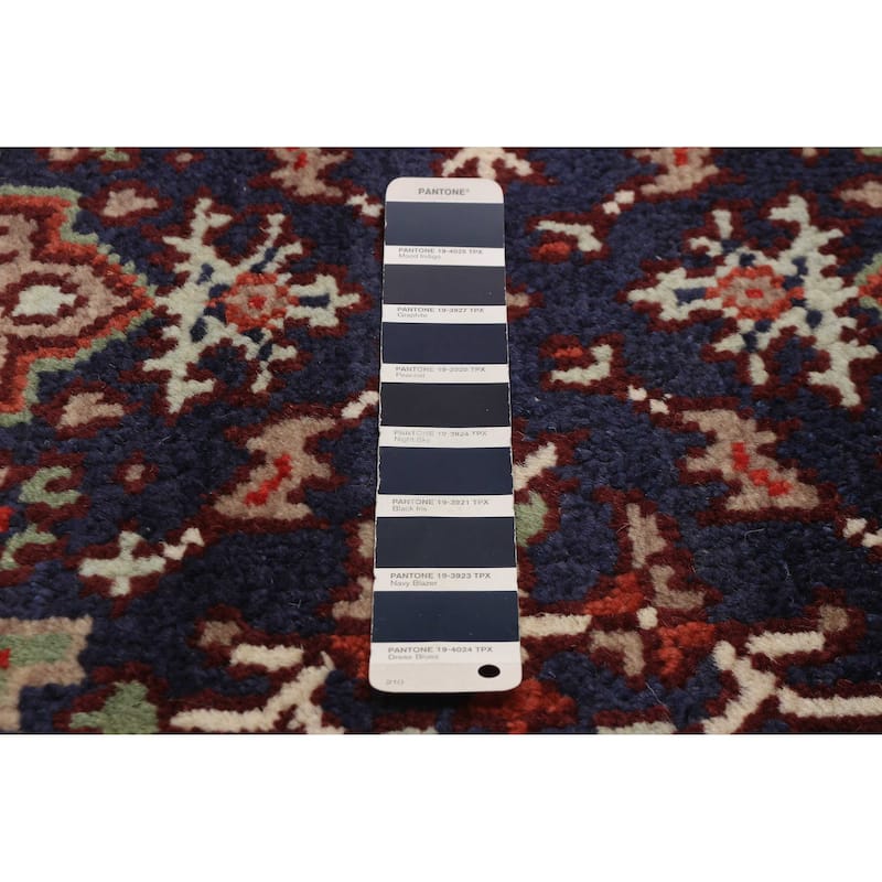 ECARPETGALLERY Hand-knotted Serapi Heritage Dark Navy Wool Rug - 2'6 x 23'9