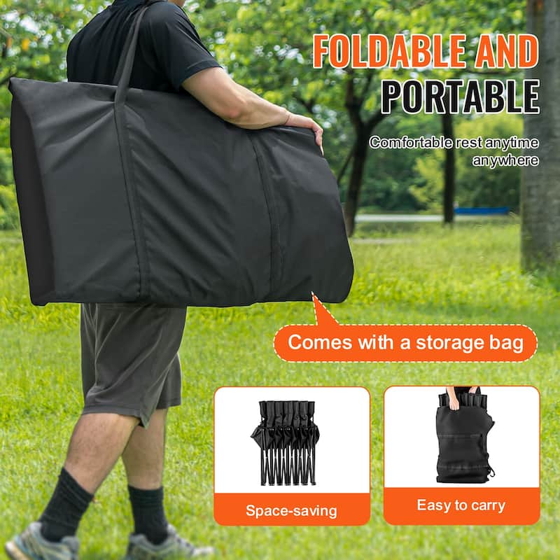 Portable Folding Bench for Football Fishing, No Assembly Instant Seating