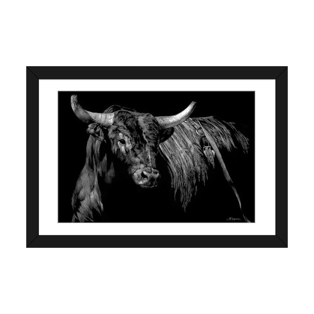 iCanvas "Brindle Rodeo Bull" by Julie T. Chapman