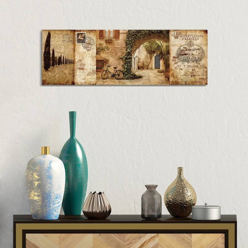 iCanvas "Tuscan Courtyard" by Keith Mallett Canvas Print - 12x36x1.5