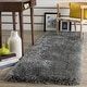 preview thumbnail 13 of 59, SAFAVIEH Bahija Handmade Luxe Shaggy 3 inch-thick Area Rug 2'3" x 10' Runner - Grey