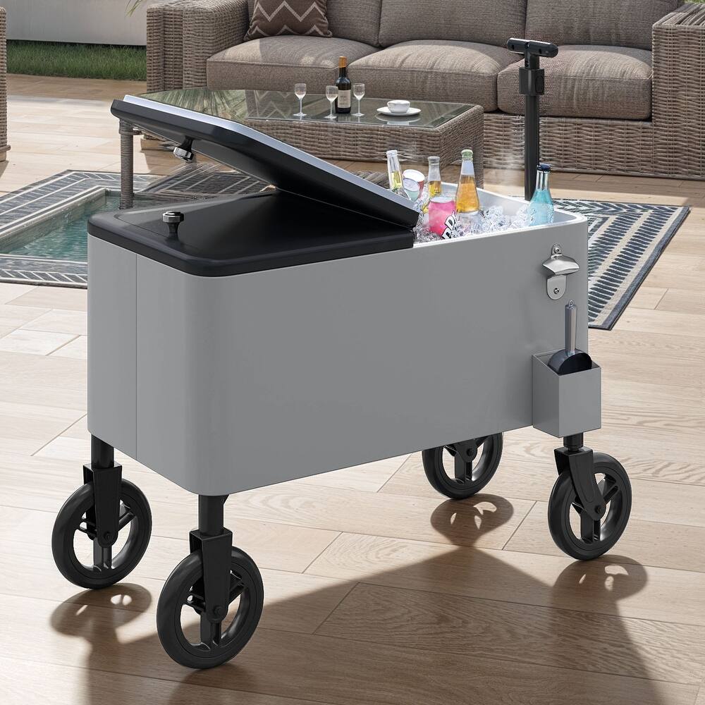 80 Quart Wagon Rolling Ice Chest