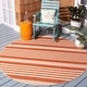preview thumbnail 201 of 237, SAFAVIEH Courtyard Charmaine Indoor/ Outdoor Waterproof Area Rug 2'7" Round - Terracotta/Beige