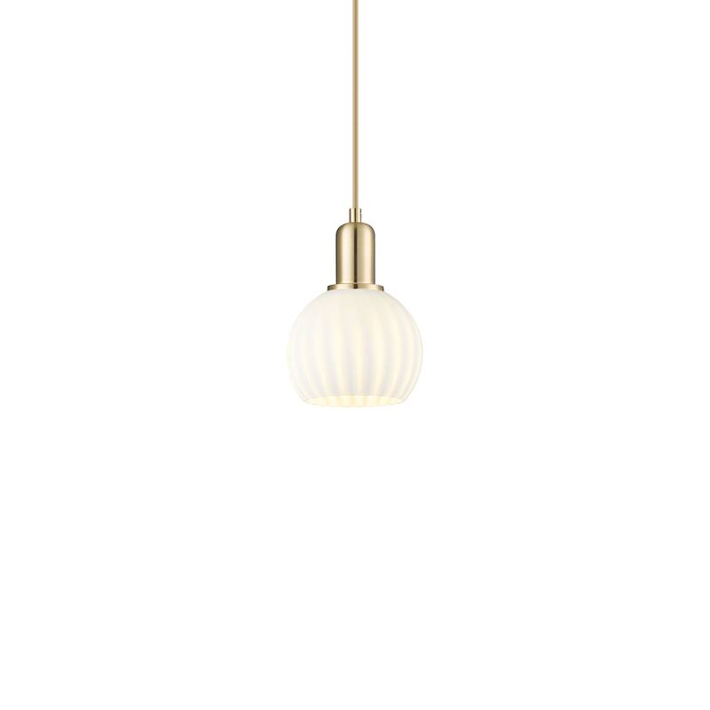 Innovations Lighting 716-1P-9-6 White Venetian Pendant White Venetian