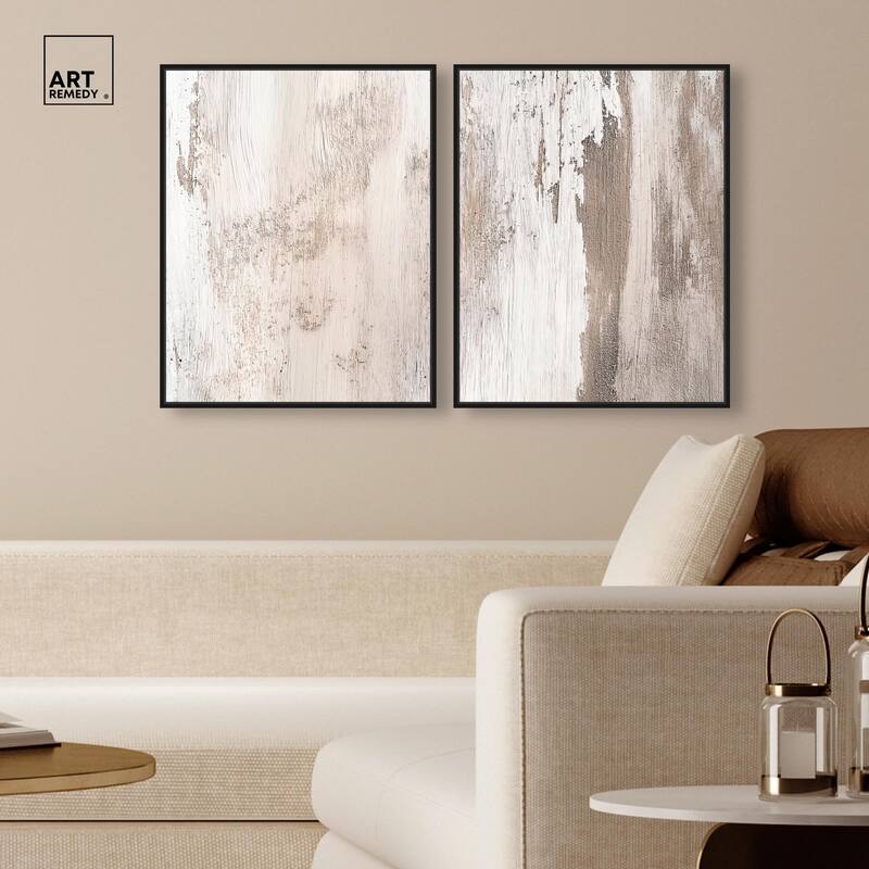 Striated Texture III Canvas Set of 2 by Art Remedy