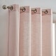 preview thumbnail 10 of 87, HLC.me Madison Faux Linen Textured Sheer Privacy Sun Light Filtering Window Grommet Thick Curtains Panels, Set of 2