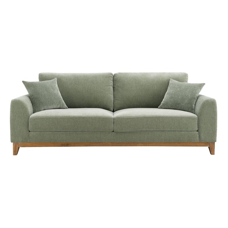 Furniture of America Lurek Mid Century Modern 3-Piece Chenille Sofa Set