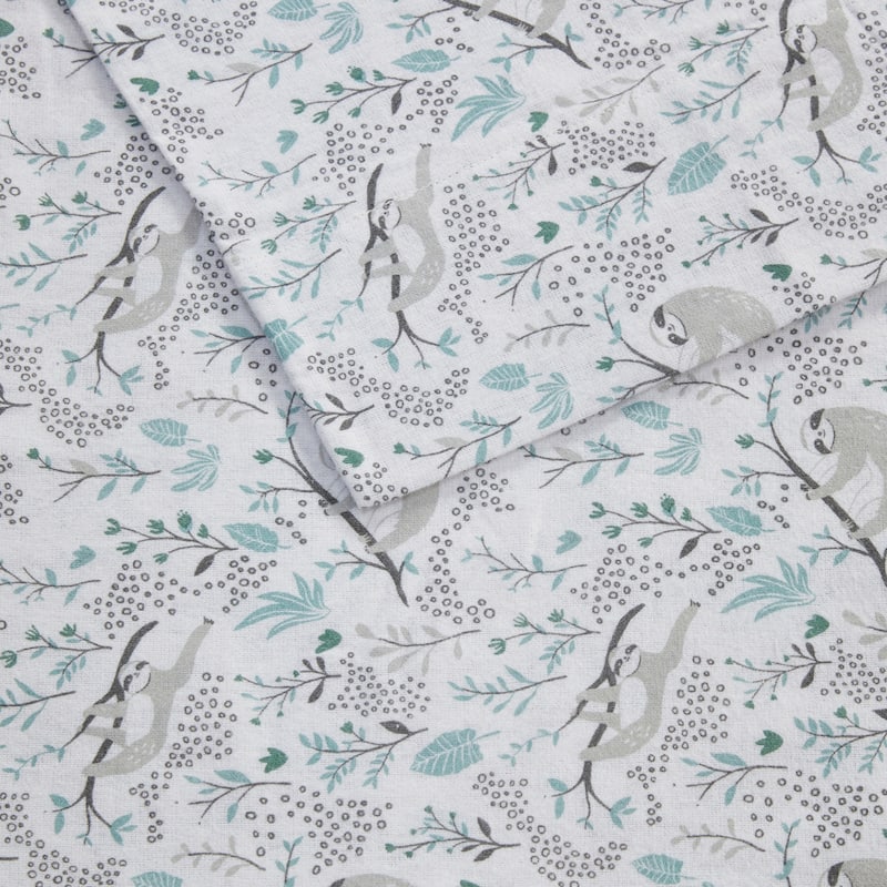 Intelligent Design Cozy Soft Cotton Flannel Printed Sheet Set