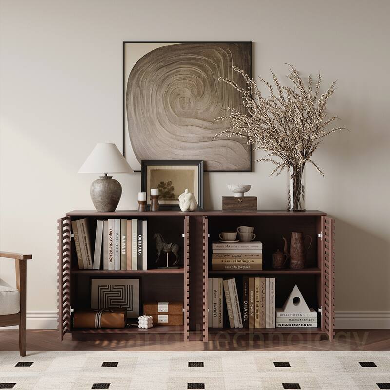 Particle Board Storage Cabinet - Oak