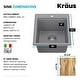preview thumbnail 36 of 146, KRAUS Bellucci Workstation Topmount Drop-in Granite Kitchen Sink