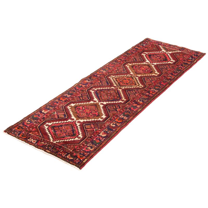 ECARPETGALLERY Hand-knotted Konya Anatolian Red Wool Rug - 3'3 x 9'6