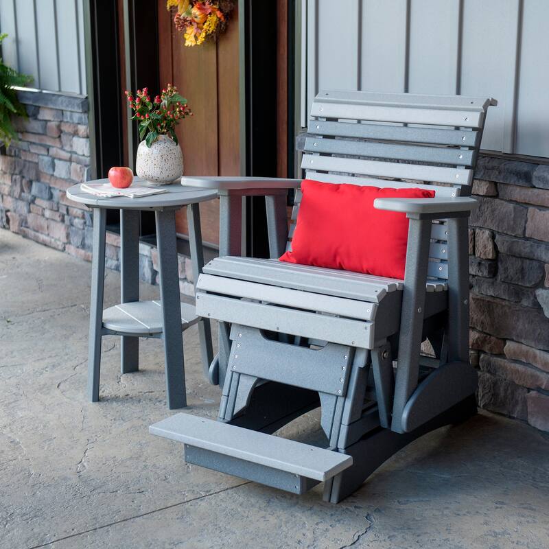 Poly Lumber Plain Rollback Balcony Glider