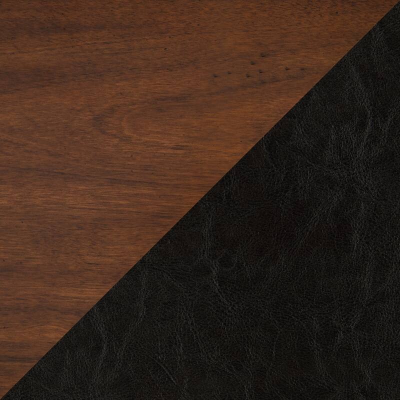 Argonne 29"H Faux leather Swivel Counter Height Chair - Metal Base