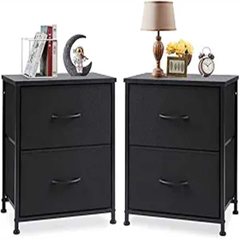 Nightstand with Removable Fabric Bins
