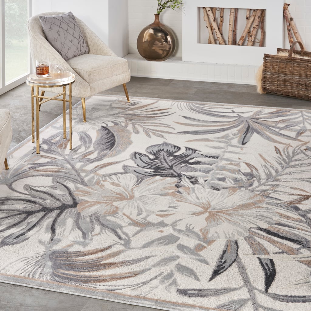 Nourison Seaside Tropical Modern Textured Indoor Rug
