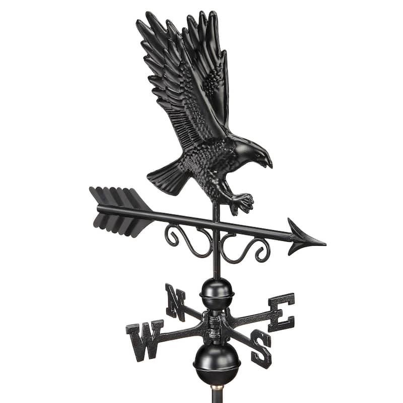 Majestic Eagle Weathervane 1979K- Black Finish by Good Directions
