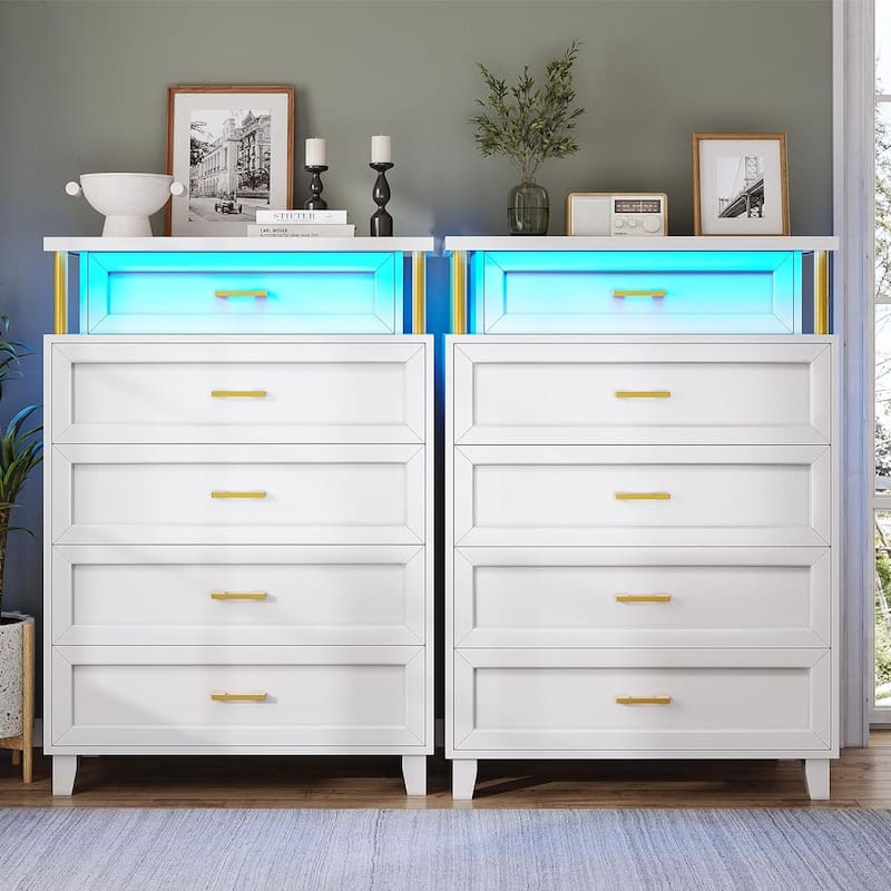 Dresser Bedroom Drawers Dressers Chests of Drawers Charging Station