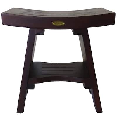 DecoTeak 18", Teak Shower Bench, Teak Bench for Shower, Teak Bench, Shower Teak Bench, Teak Wood Shower Bench, Teak Shower Stool