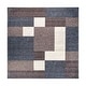 preview thumbnail 88 of 90, World Rug Gallery Modern Boxes Design Non-slip (Non-skid) Area Rug