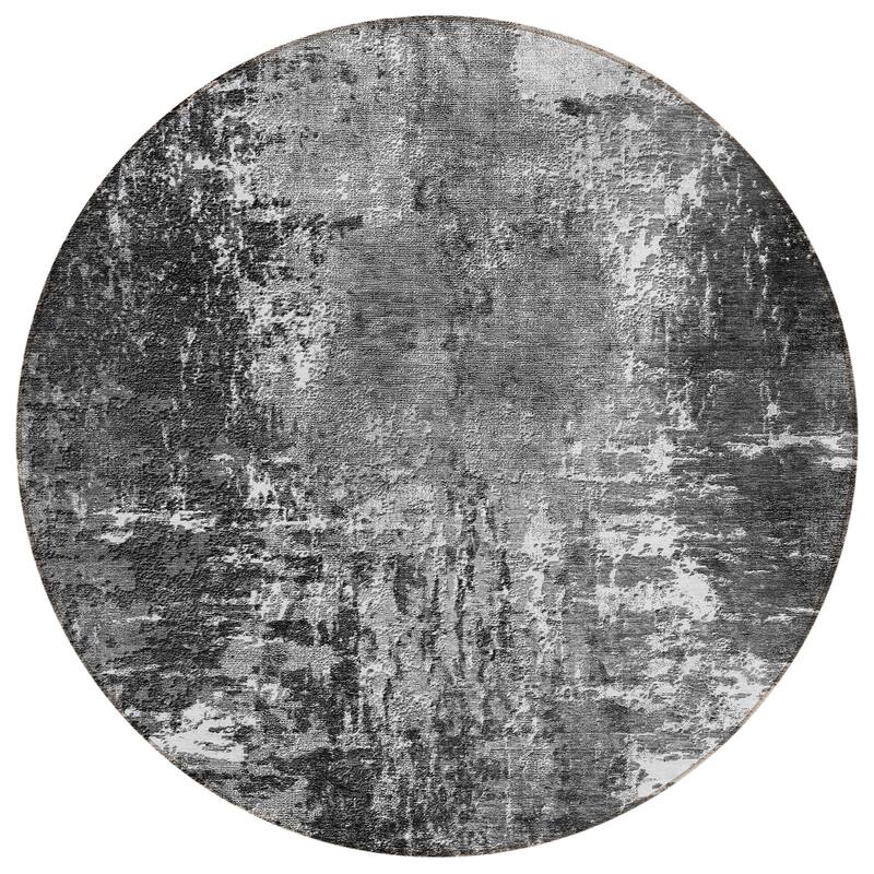 Machine Washable Indoor/ Outdoor Chantille Abstract Contemporry Rug