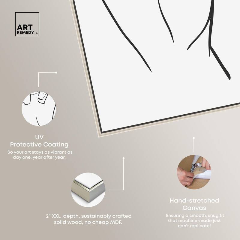 Woman in Contour Canvas by Art Remedy