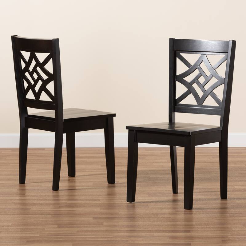 Nicolette Modern and Contemporary Transitional 2-PC Dining Chair Set