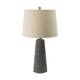 14x14x26" speckled cone table lamp - Black
