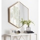 preview thumbnail 3 of 16, Kate and Laurel Rhodes 6-Sided Hexagon Wall Mirror - 30.75x34.75
