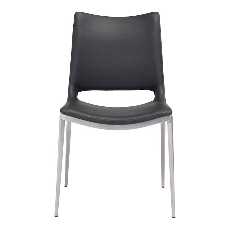 Ace Dining Chair Black & Silver