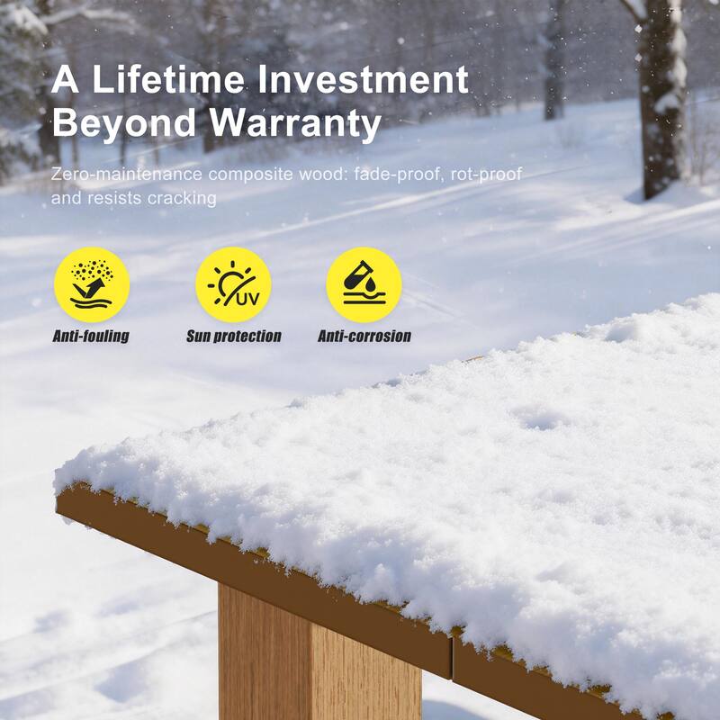 HIPS Outdoor Dining Set, Ergonomic Patio Chairs and Table(Set of 5)