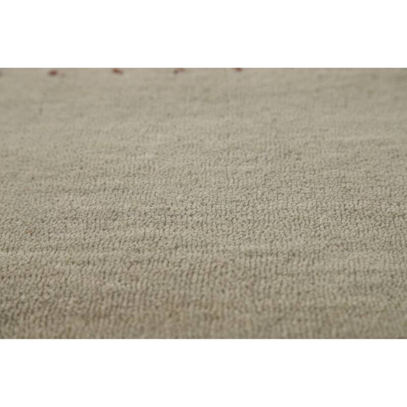 Hand Knotted Oriental 100% Wool Carpet Tribal Animal Pictorial Green Gabbeh Area Rug - 4' 11'' X 3' 0''