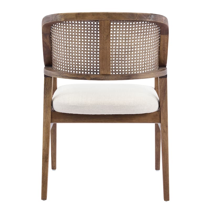 Christopher Knight Home - Mid-Century Extendable Dining Table Set with Upholstered Cane Back Dining Chairs