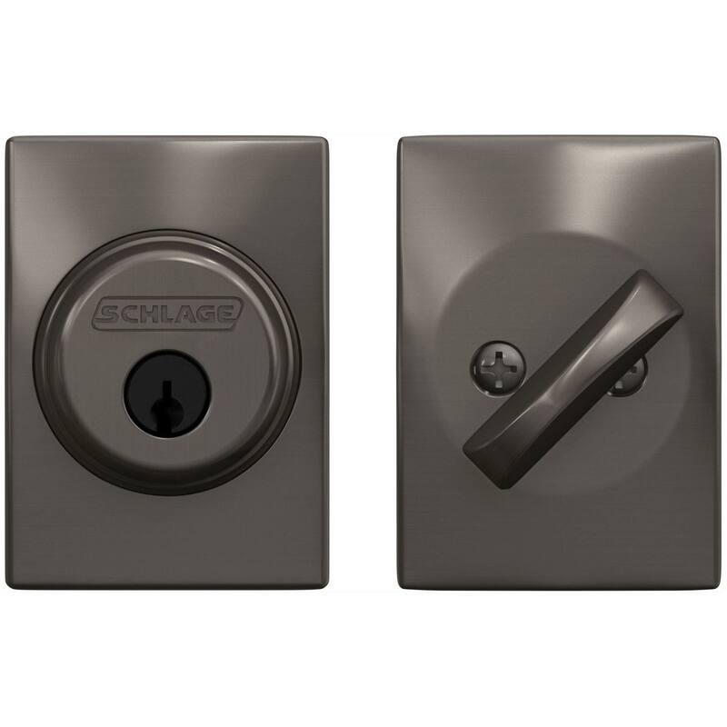 Schlage Single Cylinder Keyed Entry Grade 1 Deadbolt with Decorative
