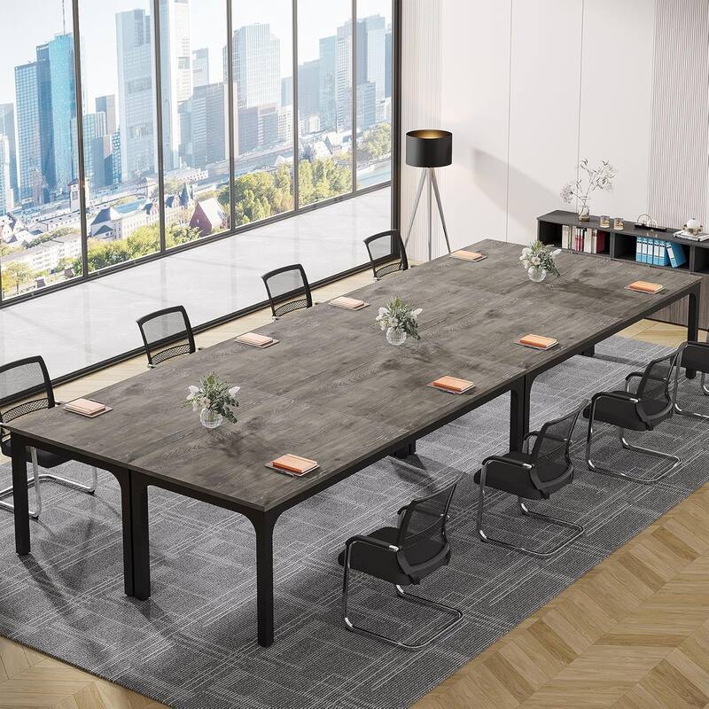 78.74" Large Rectangle Conference Table/Desk, Modern Seminar Meeting Table, Business Tables for Boardroom & Office