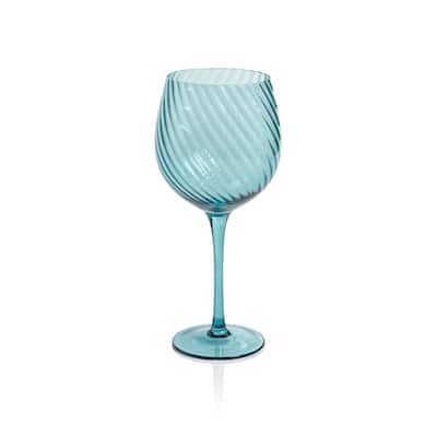 Sesto Optic Swirl Red Wine Glasses, Set of 6