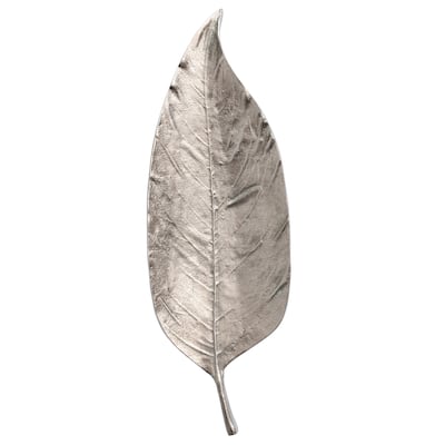 Aluminum Leaf Shaped Tray - 24.0"L x 8.3"W x 1.2"H